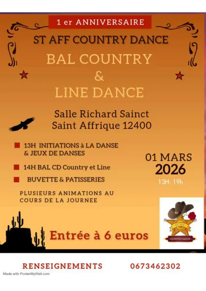 1er Anniversaire Bal Country & Line Dance