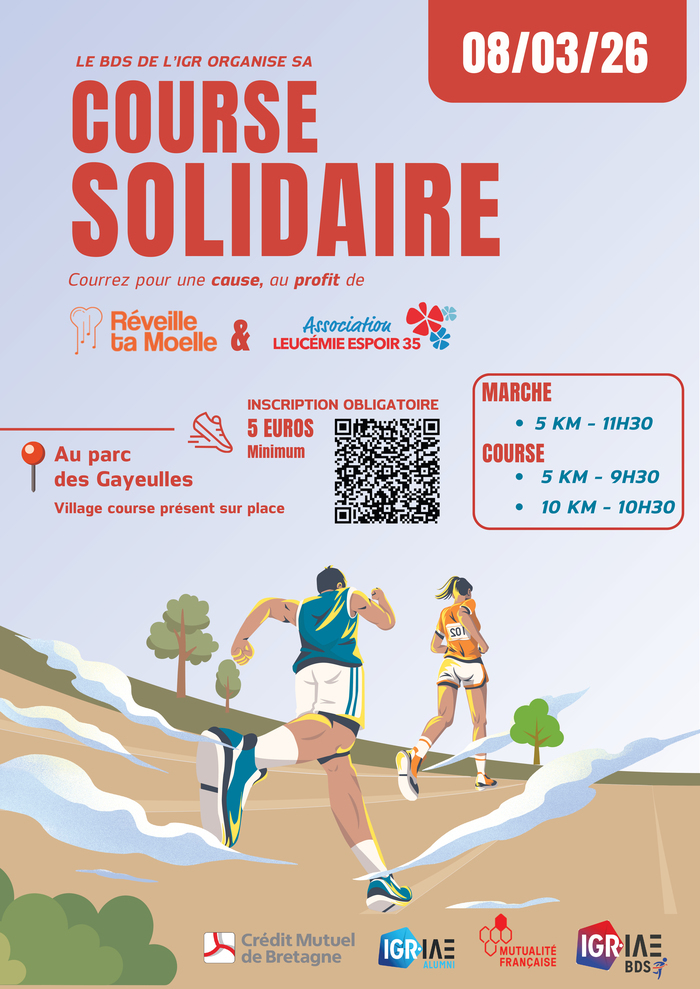4ème édition de la Course Solidaire Parc des Gayeulles - Rennes Rennes