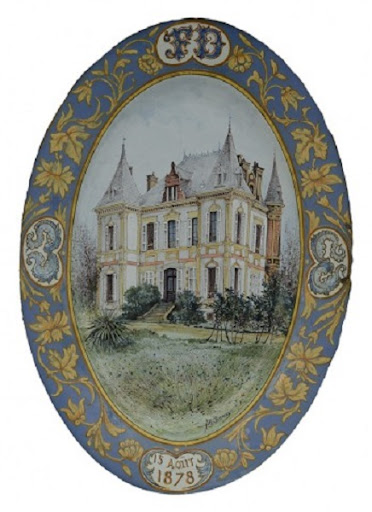 Décor sur faïence attribué à Alfred Beau