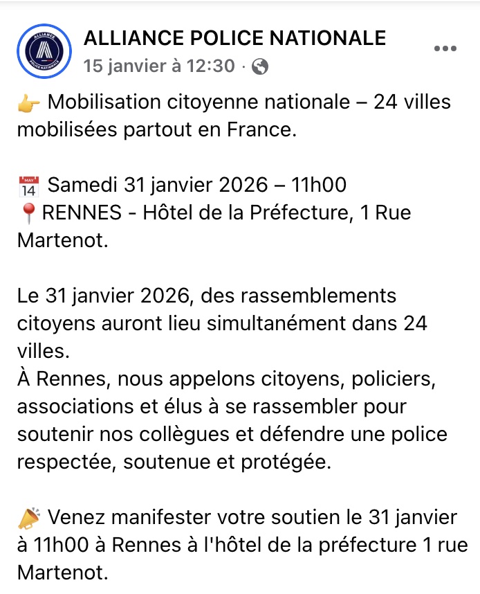 alliance police nationale