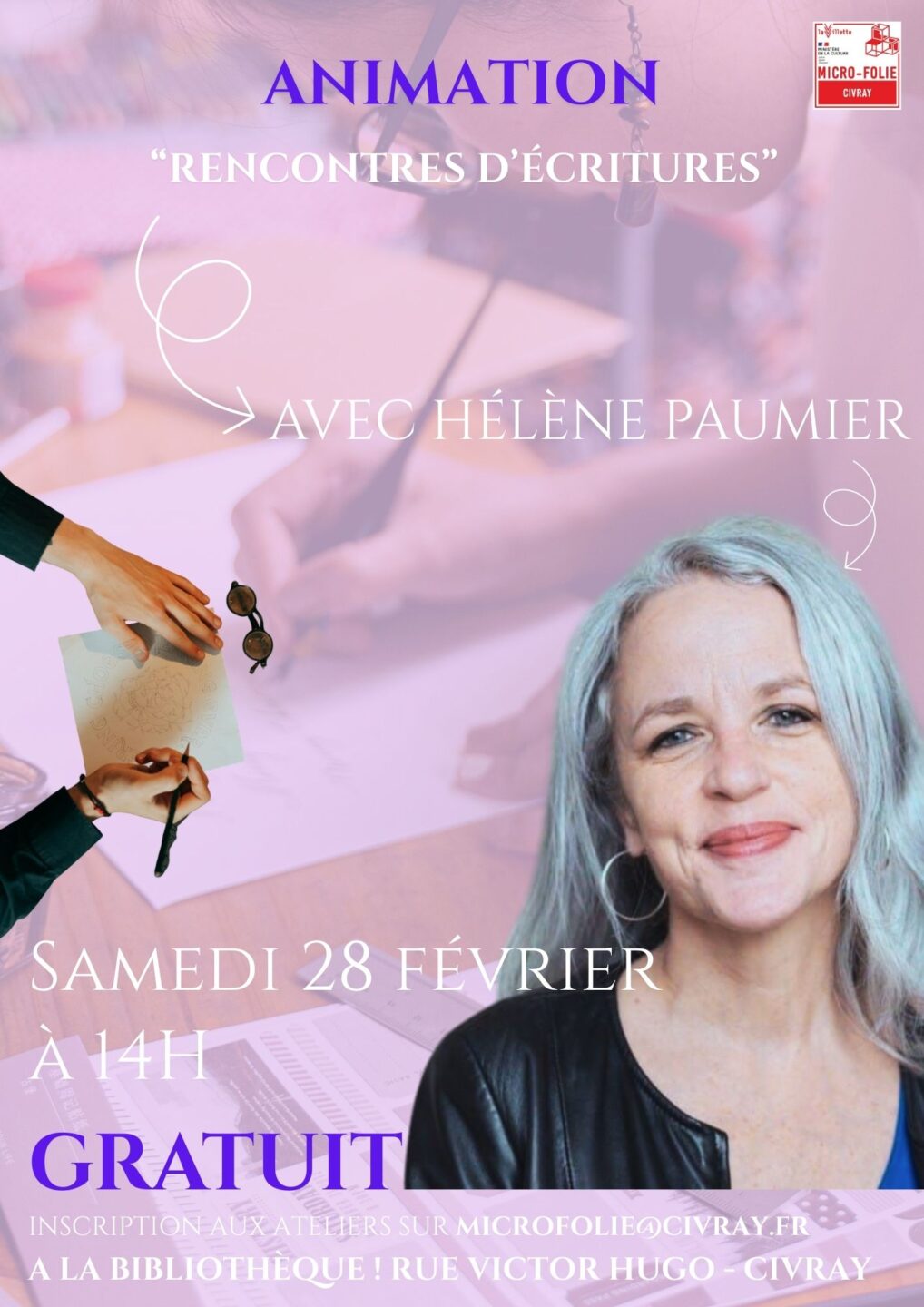 Animation Rencontre d'écritures avec Hélène Paumier