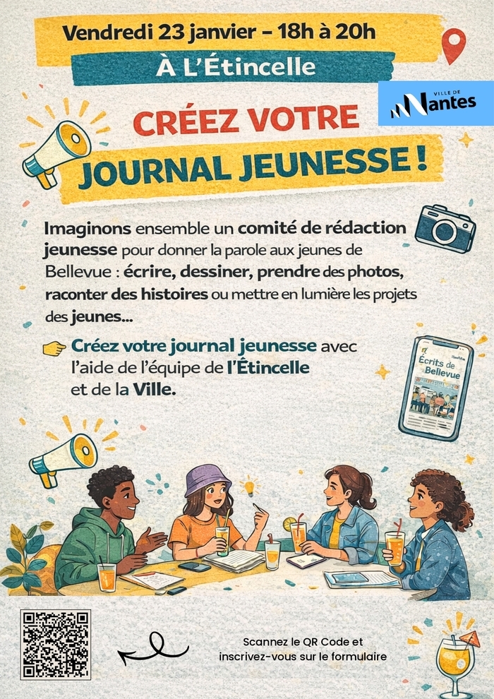 Apéro discussion - Créez votre journal jeunesse ! L'Étincelle