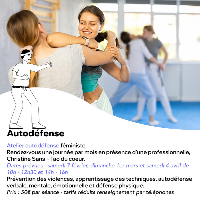 Atelier autodéfense Maison des femmes - Simone de Beauvoir