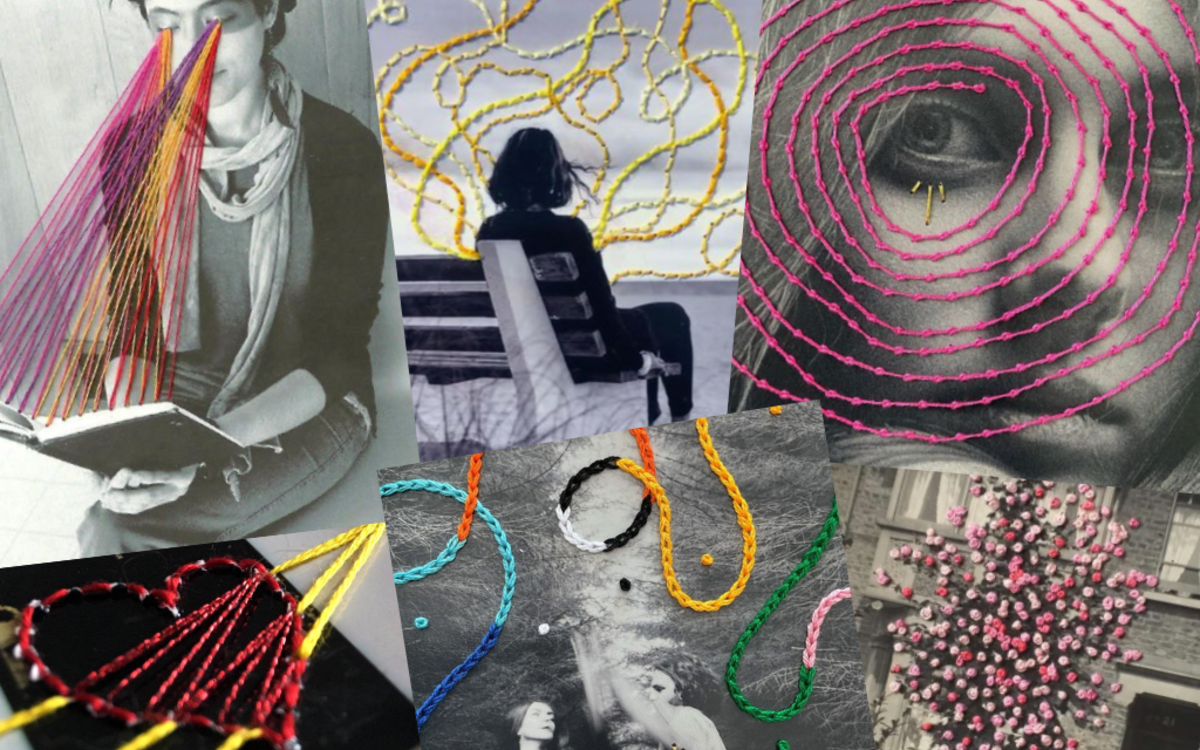 Atelier broderie sur photographie Bibliothèque François Villon  Paris