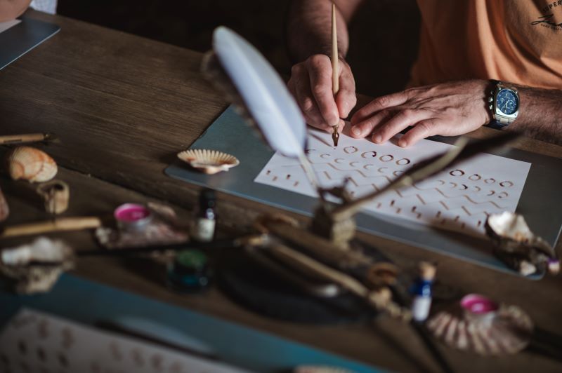 Atelier calligraphie Châteaux en fête