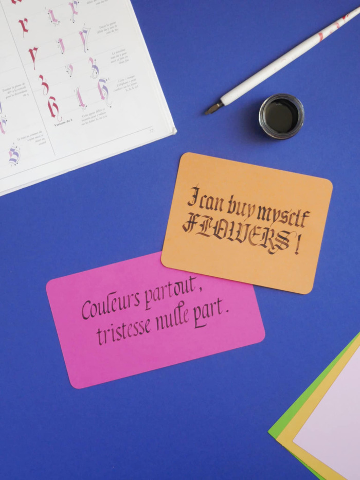 Atelier calligraphie Le 20 mille