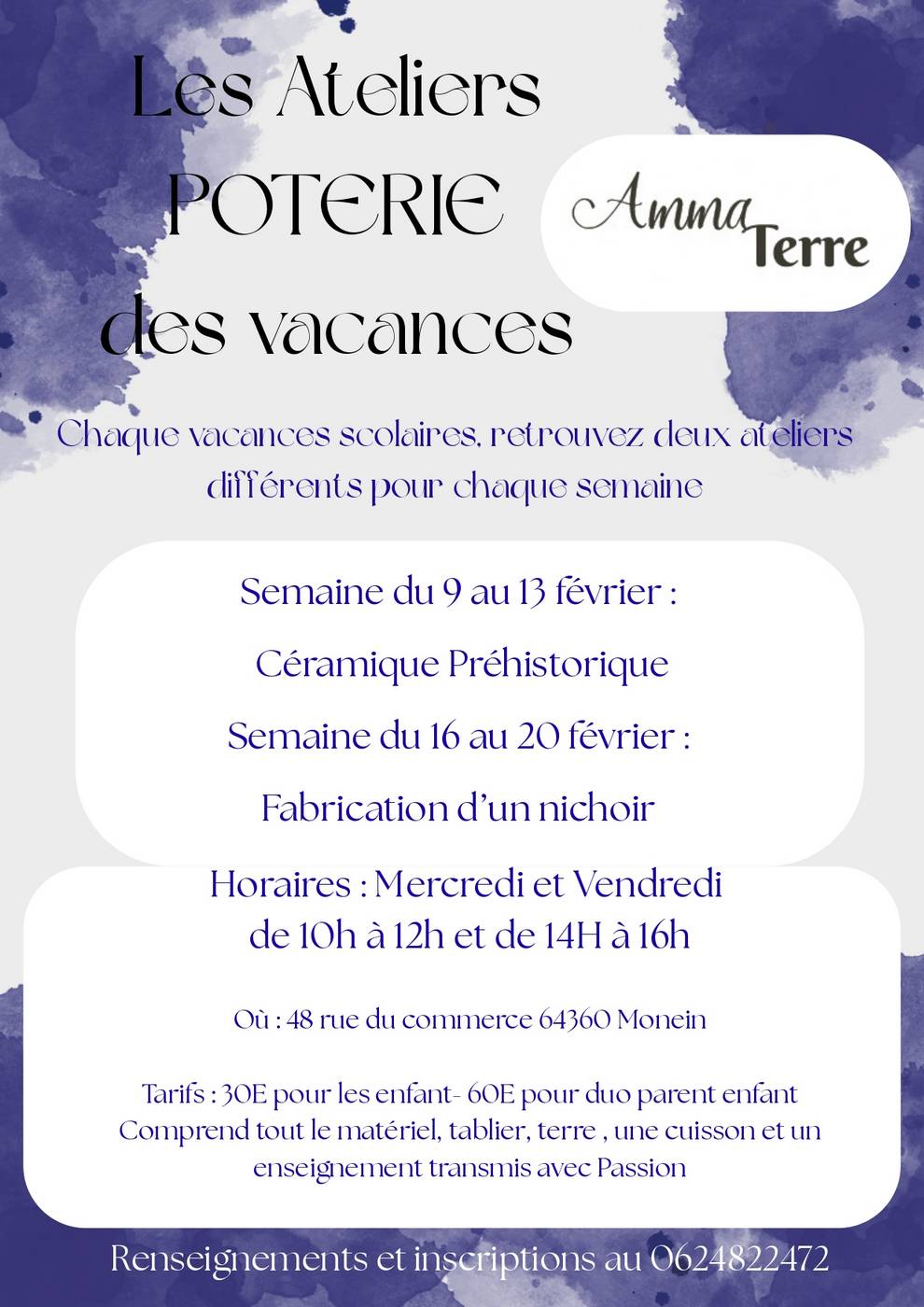 Atelier Céramique Préhistorique