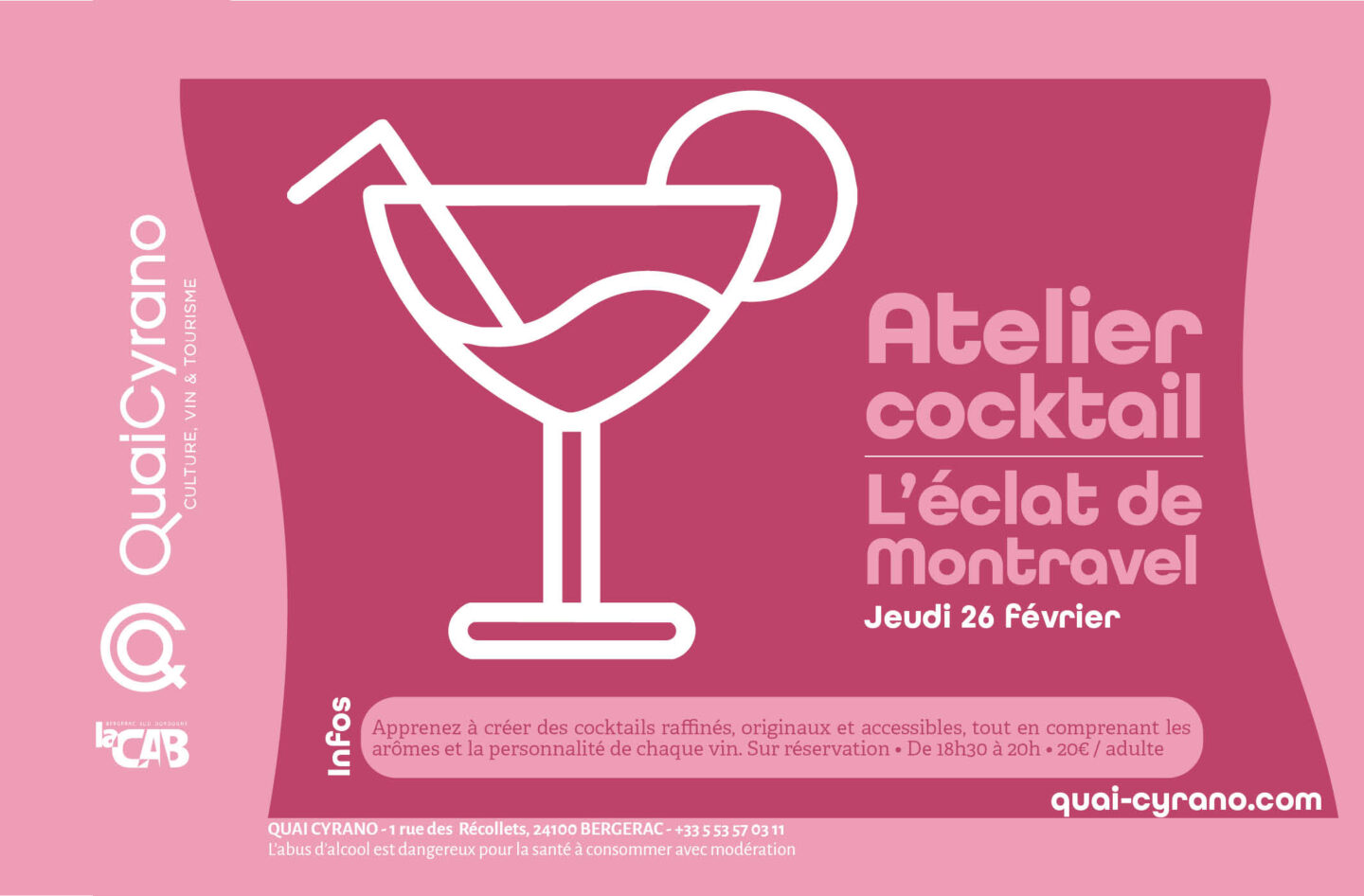 Atelier cocktail | L’éclat de Montravel