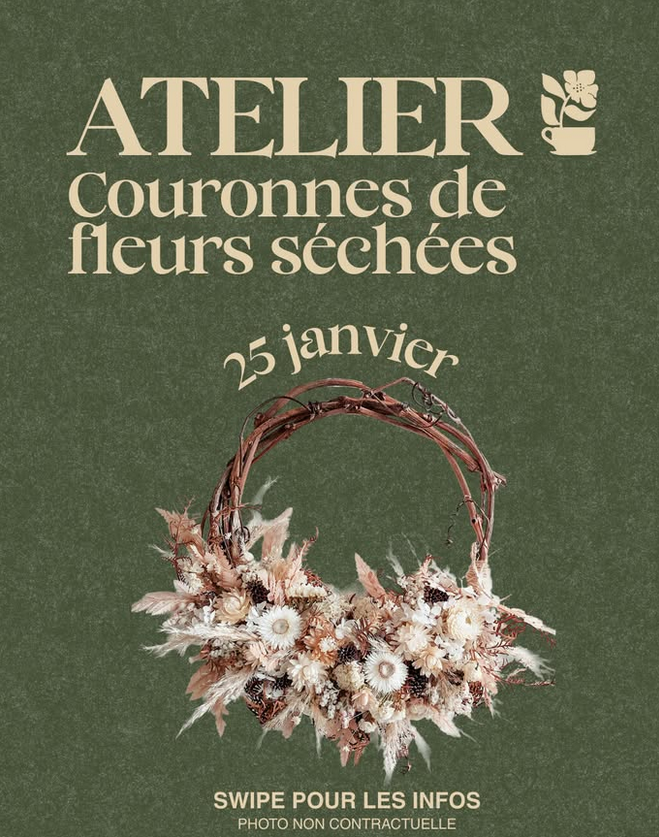Atelier Couronnes de fleurs séchées
