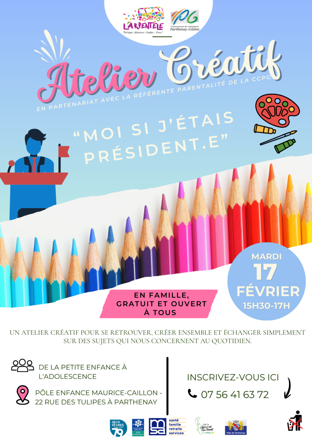Atelier créatif Moi si j'étais Président.e