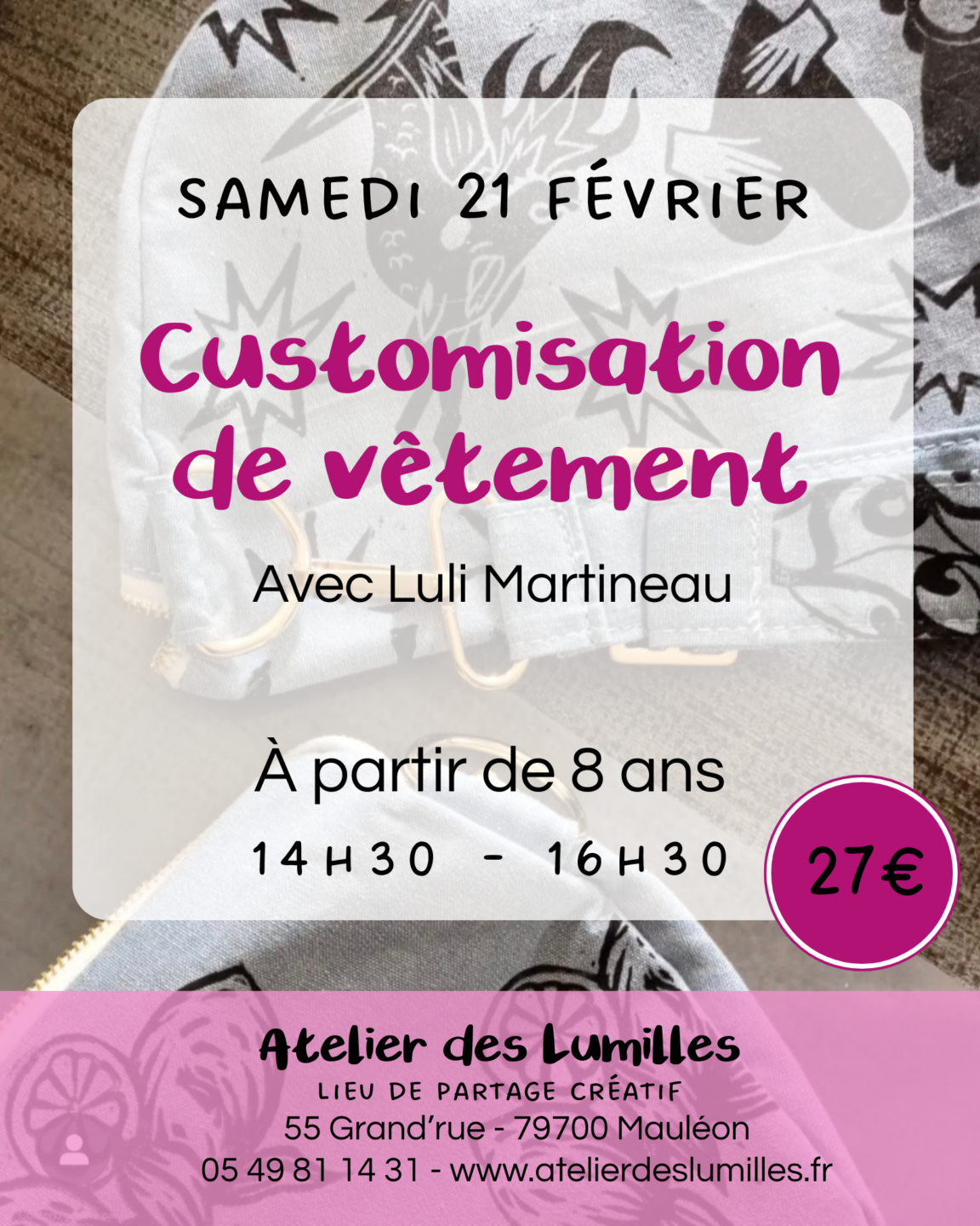 Atelier Customisation de vêtements