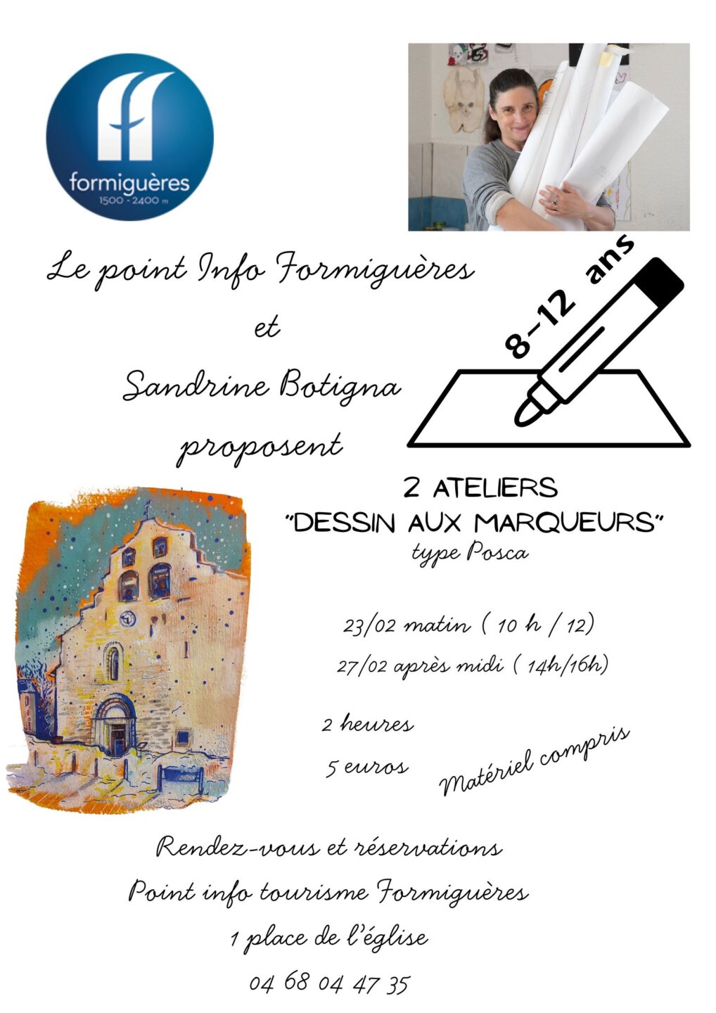 ATELIER DESSIN AVEC LA PEINTRE SANDRINE BOTIGNA
