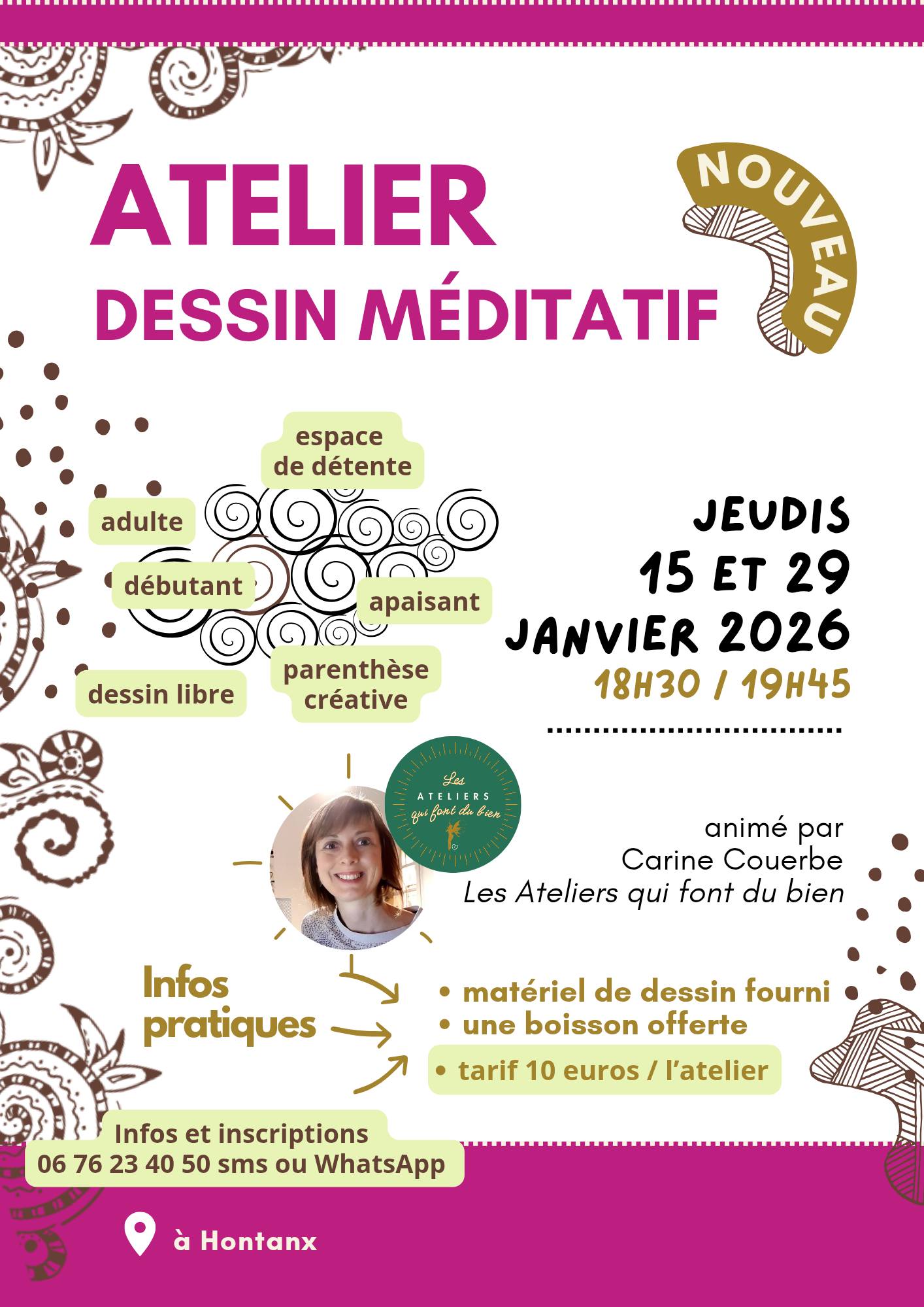 Atelier Dessin méditatif Hontanx