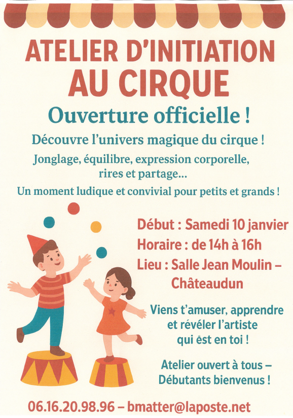 Atelier d'initiation au cirque