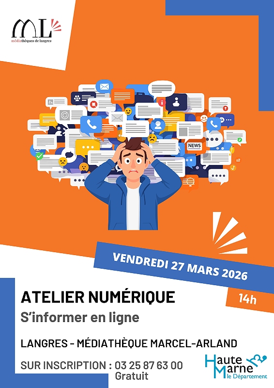 Atelier d'initiation au numérique s'informer en ligne