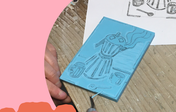 Atelier Gravure et impression PEANUTS