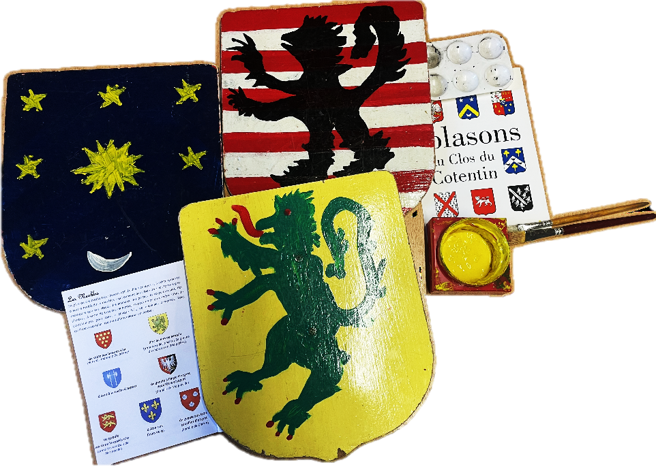 Atelier jeune public Fabrication d’un blason de chevalier