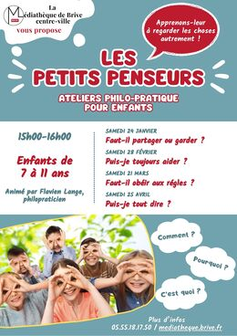 Atelier les petits penseurs (Médiathèque du centre-ville)