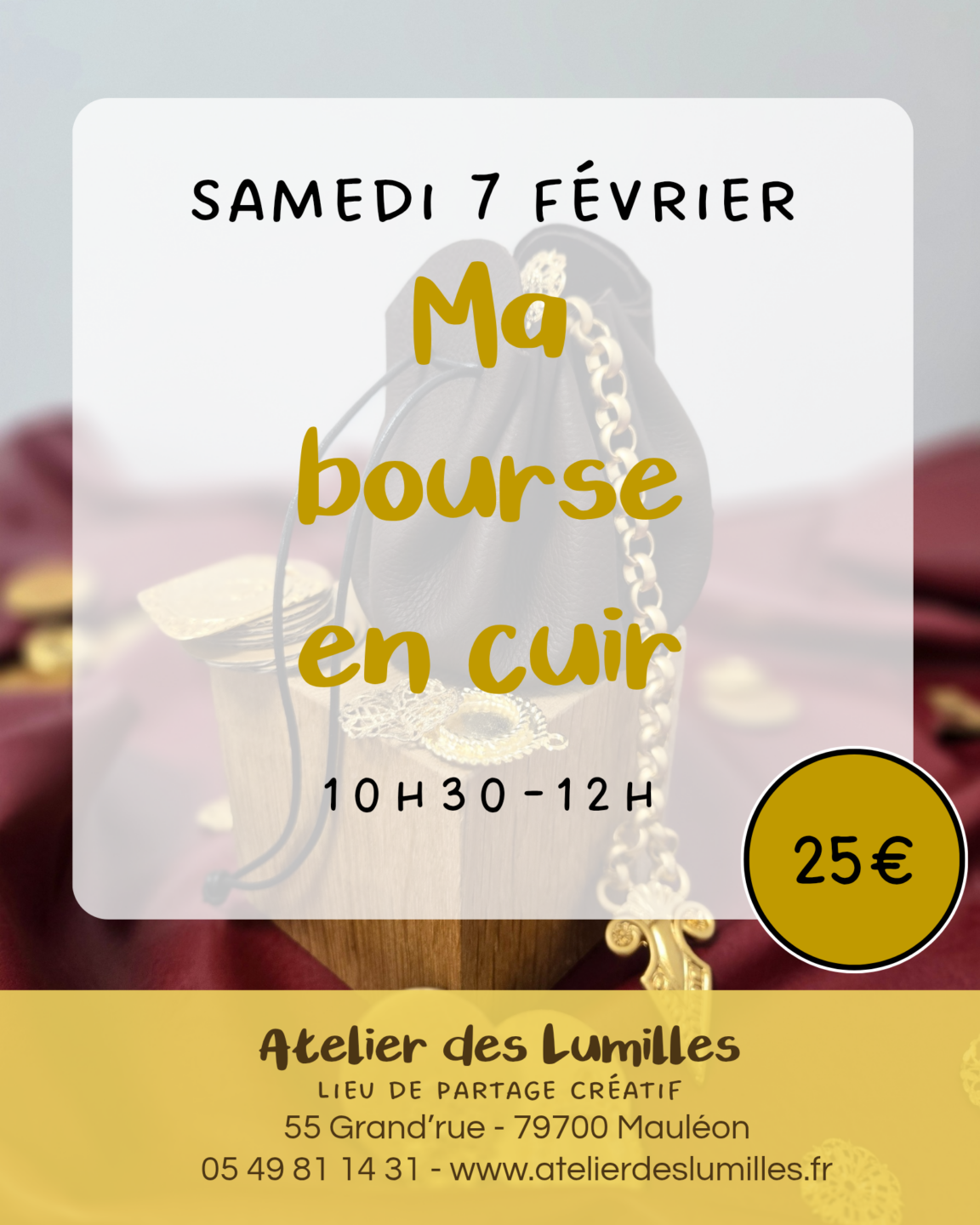 Atelier Ma bourse en cuir