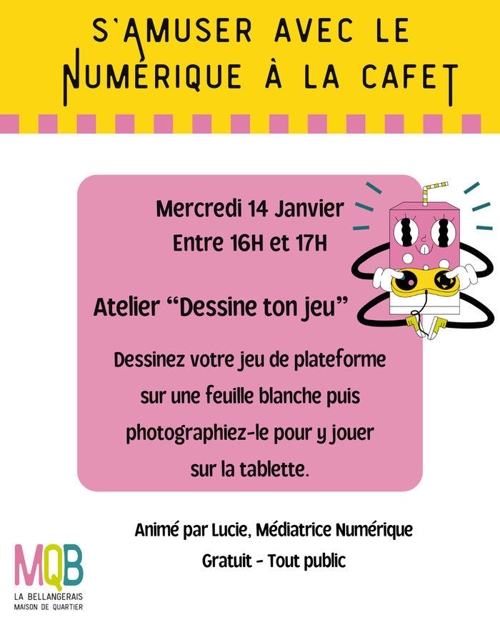 Atelier numérique à la Cafet’ Maison de quartier La Bellangerais Rennes