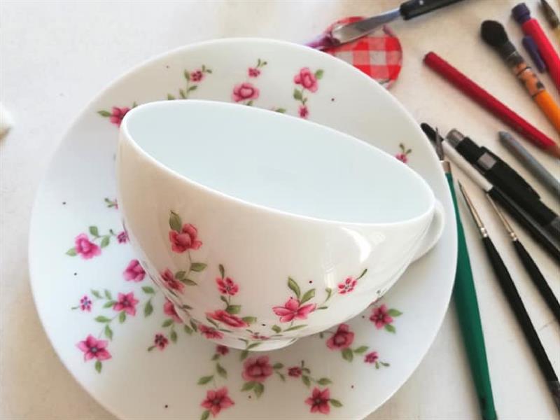 Atelier parent-enfant Peinture sur porcelaine