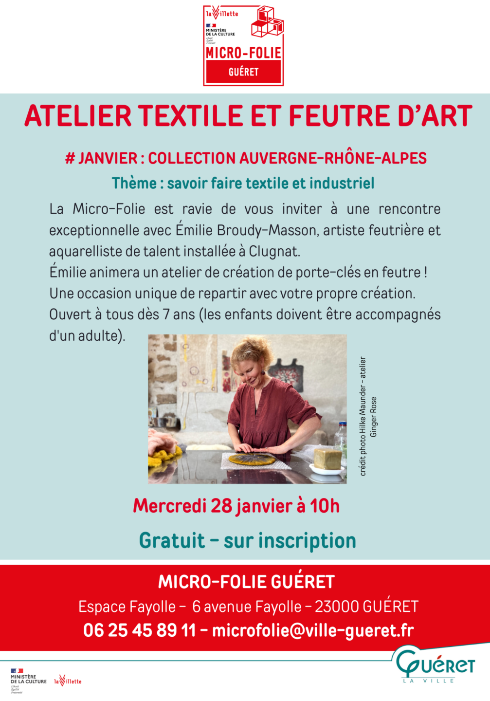 Atelier textile et feutre d'art