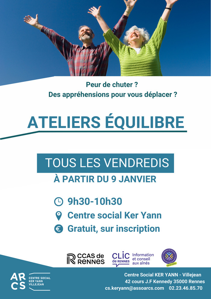 Ateliers équilibre Centre Social Ker Yann Rennes