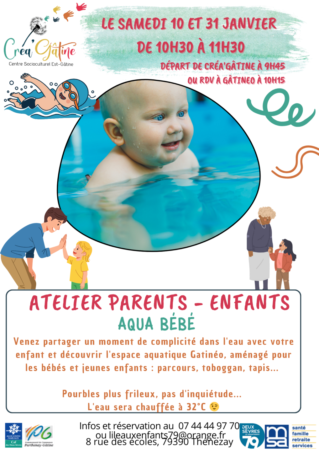 Ateliers parents-enfants Aqua Bébé