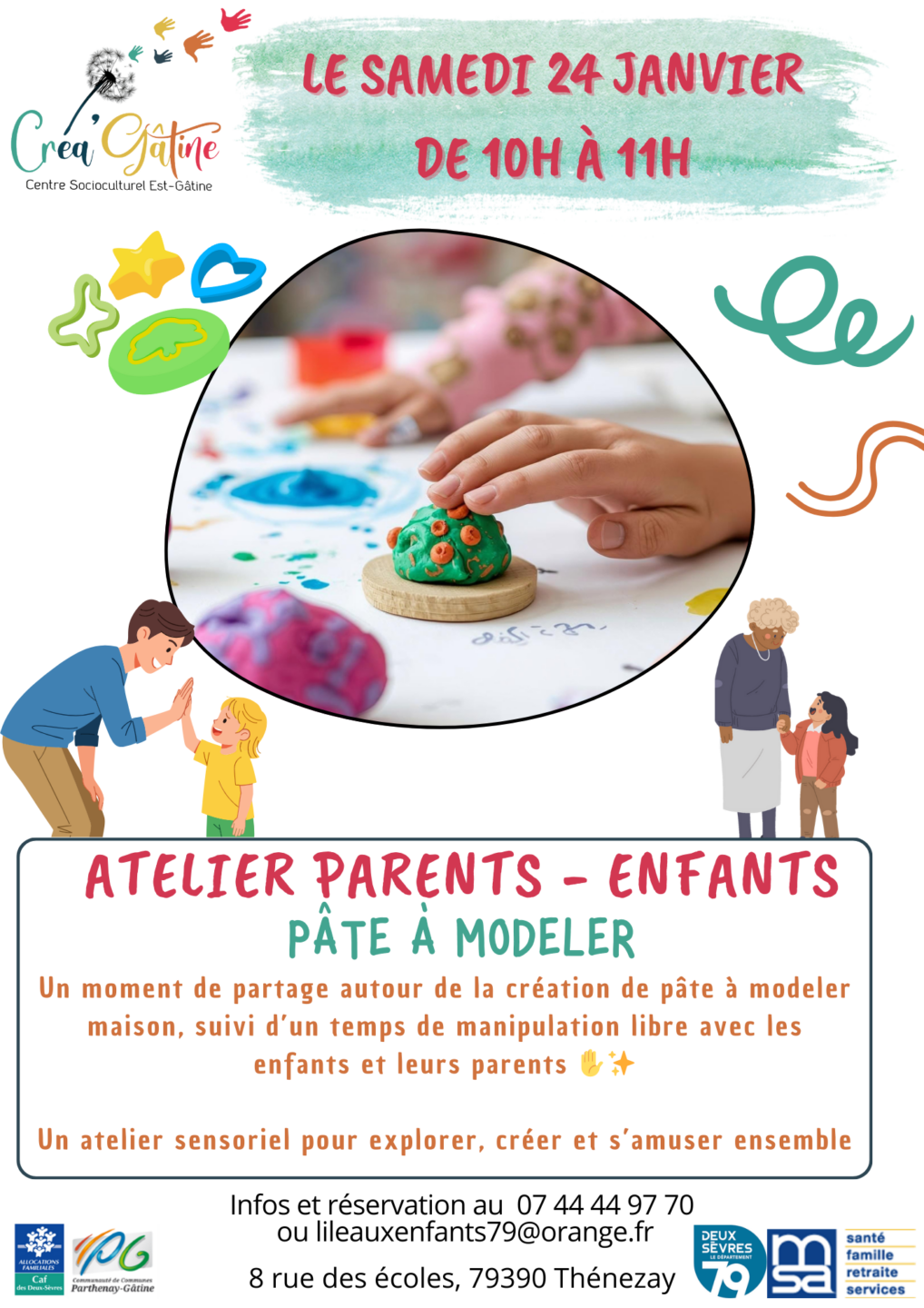 Ateliers parents-enfants pâte à modeler
