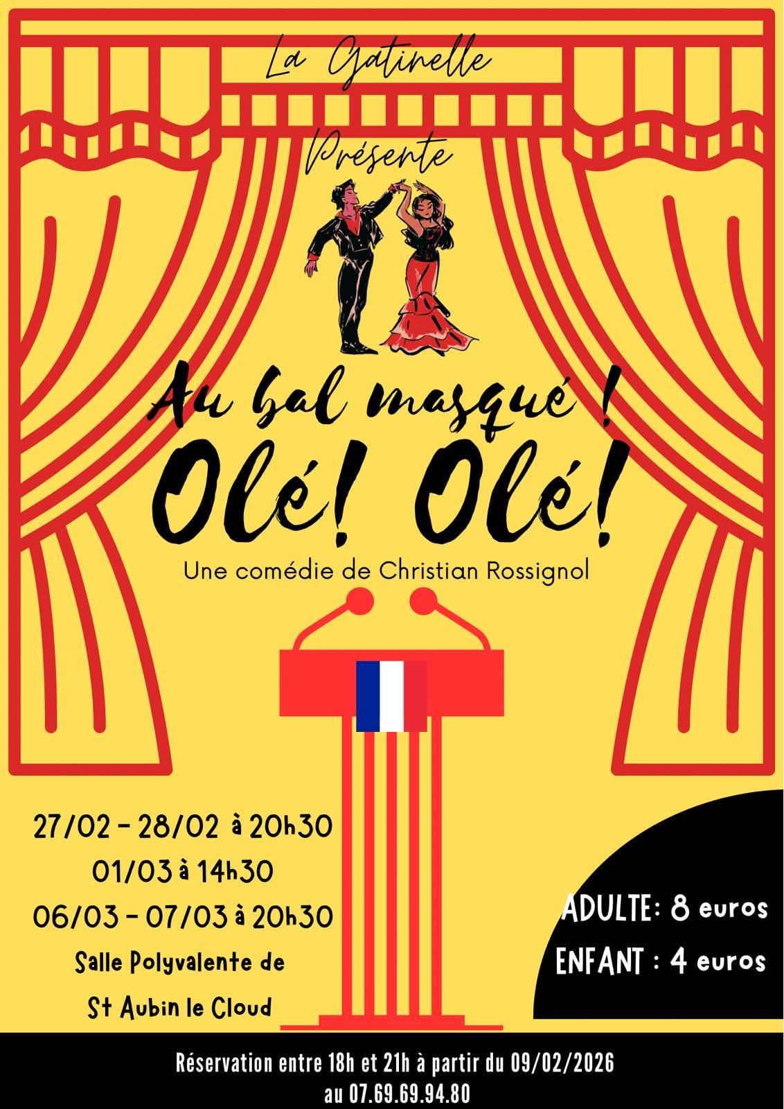 Au bal masqué ! Olé ! Olé ! Théâtre à Saint Aubin