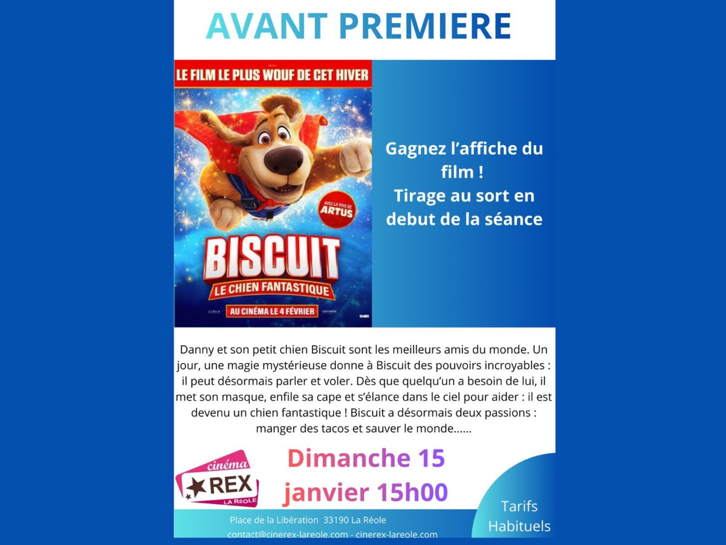 Avant première Biscuit le chien fantastique