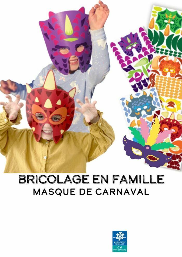 Bricolage en famille : masque de carnaval Centre des Marais Vern-sur-Seiche