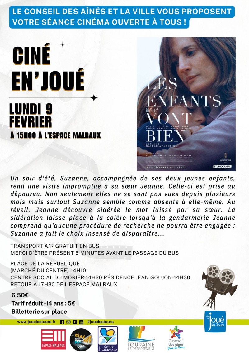 Ciné en'Joué Les enfants vont bien