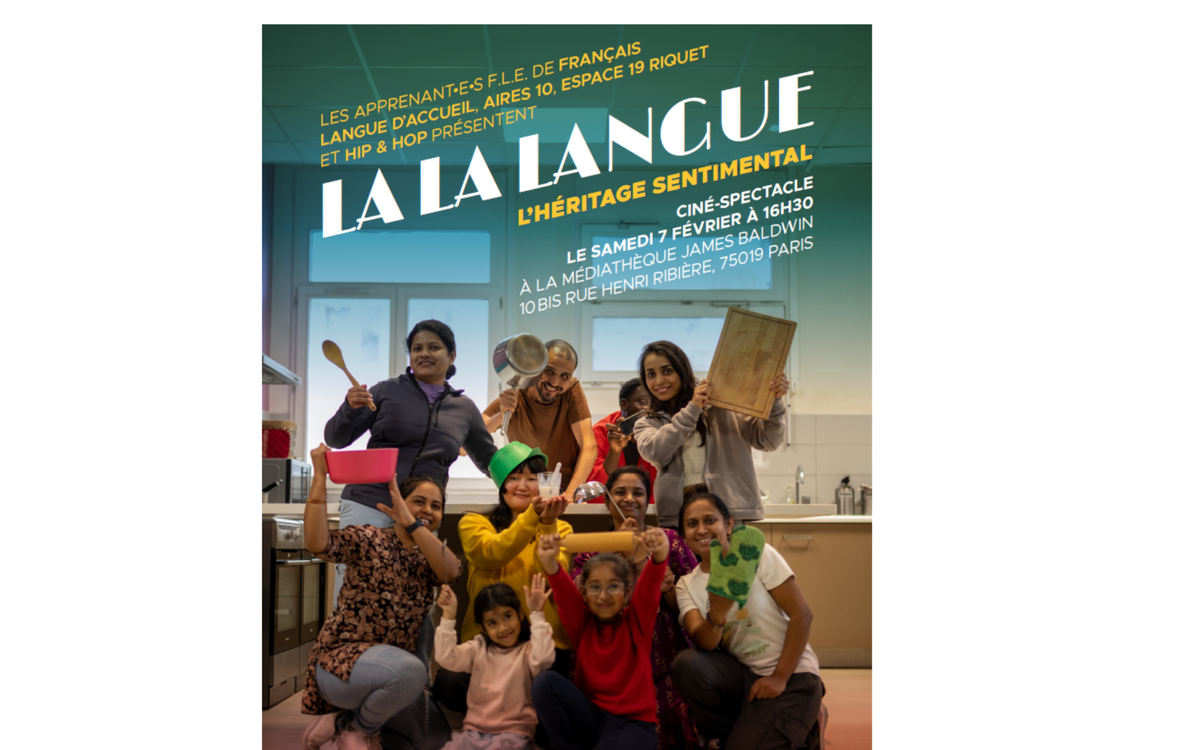Ciné-spectacle "LaLaLangue" Médiathèque James Baldwin  Paris