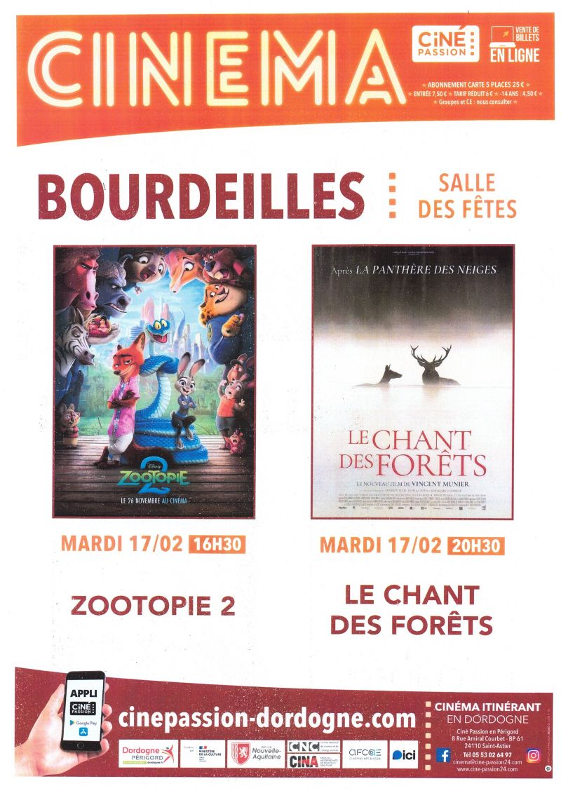 Cinéma: Le chant des forêts  Bourdeilles