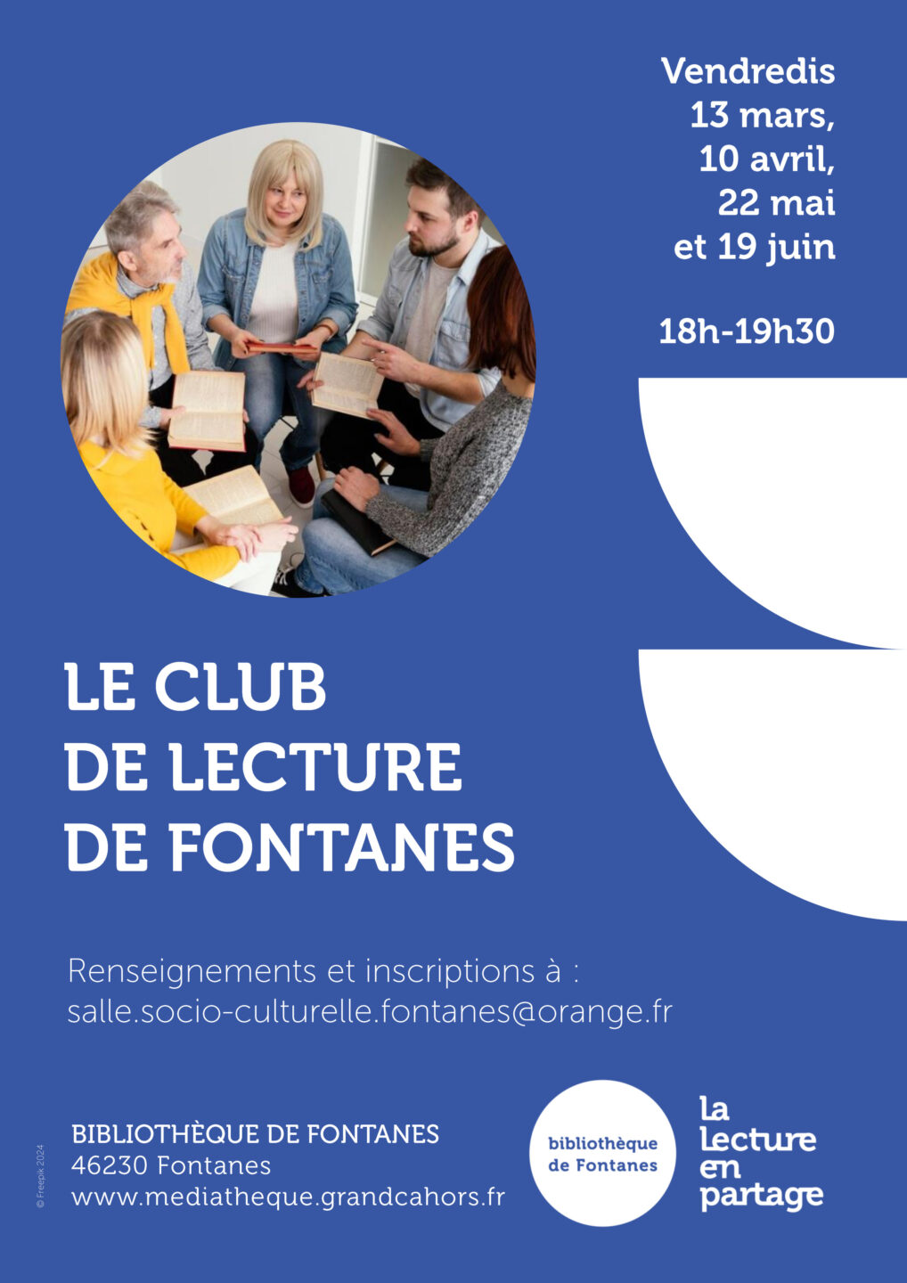 Club de lecture à la bibliothèque de Fontanes