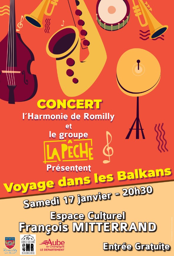 Concert à Romilly-sur-Seine Voyage dans les Balkans