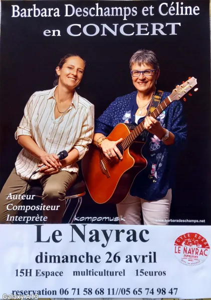 Concert Barbara Deschamps et Céline