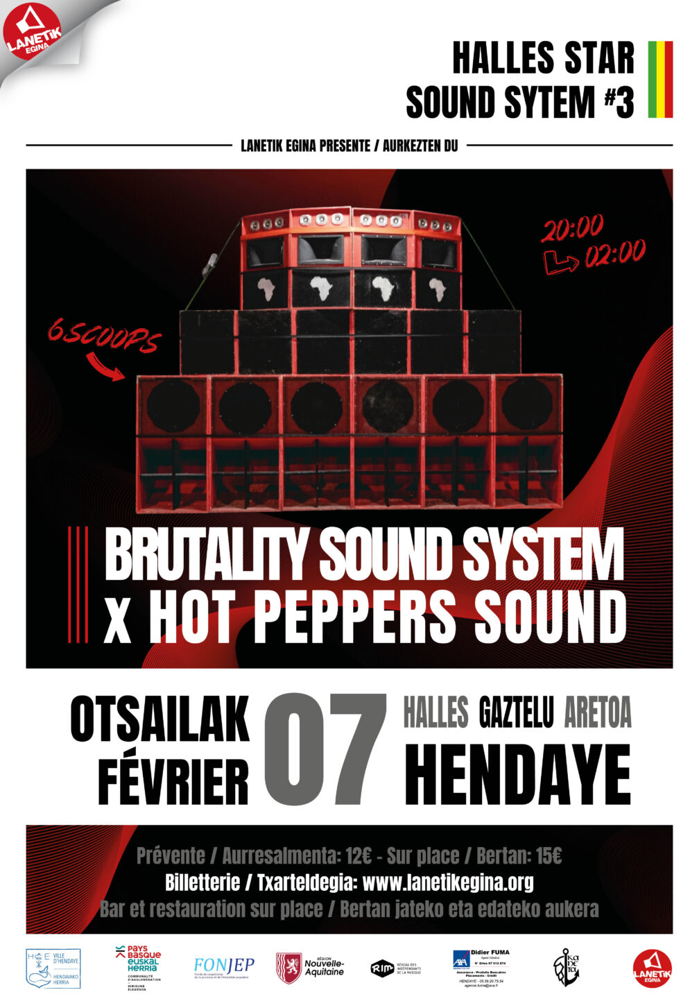 Concert Brutality Sound System X Hot Peppers Sound