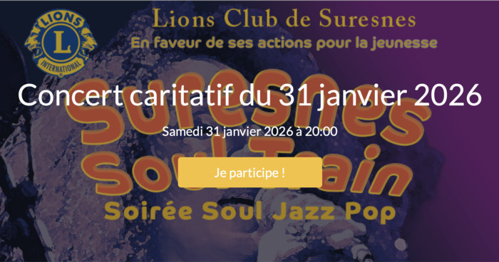 Concert caritatif du 31 janvier 2026 Salle des Fêtes Suresnes Suresnes