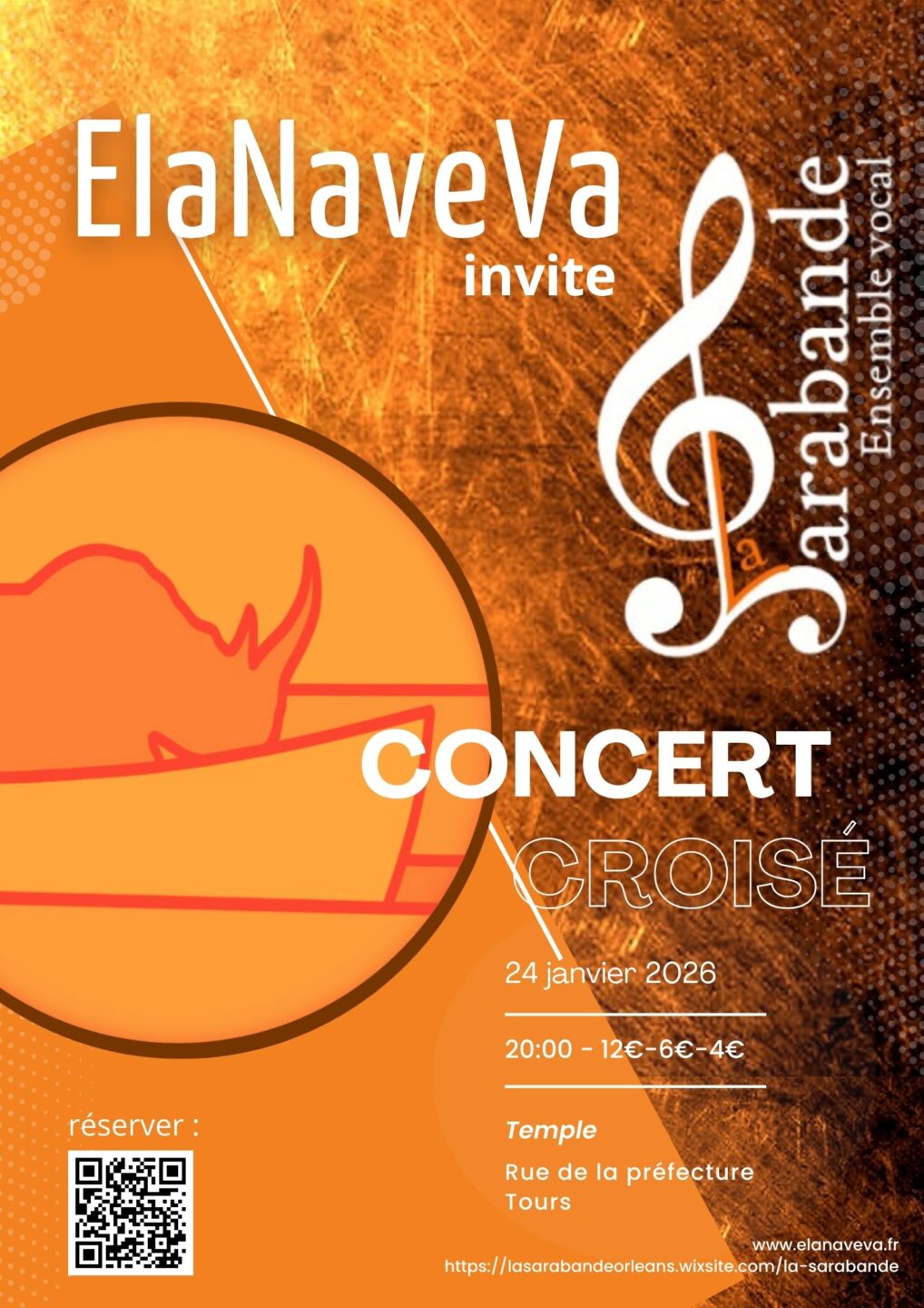 Concert croisé Choeur Eanaveva et Choeur La Sarabande