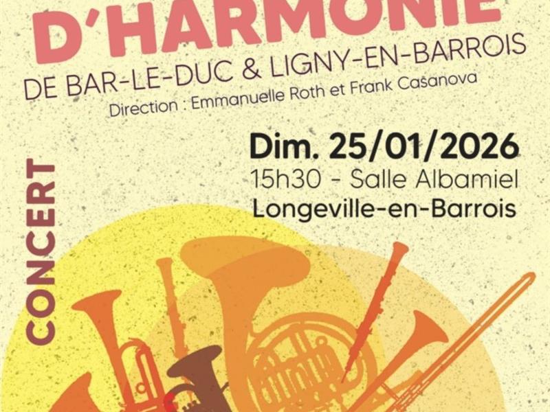 Concert des harmonies de Ligny et Bar-le-Duc