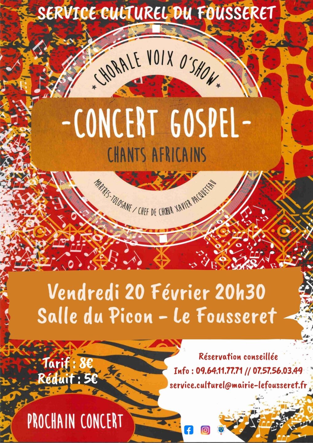 CONCERT GOSPEL CHORALE VOIX O'SHOW