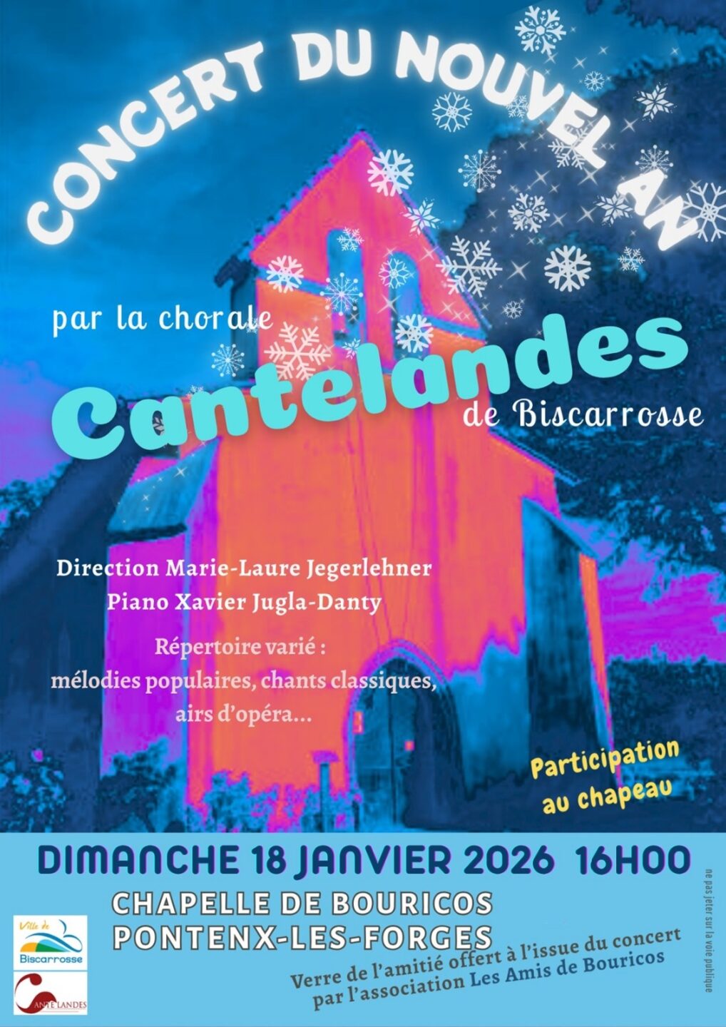 CONCERT NOUVEL AN CHOEUR CANTELANDES