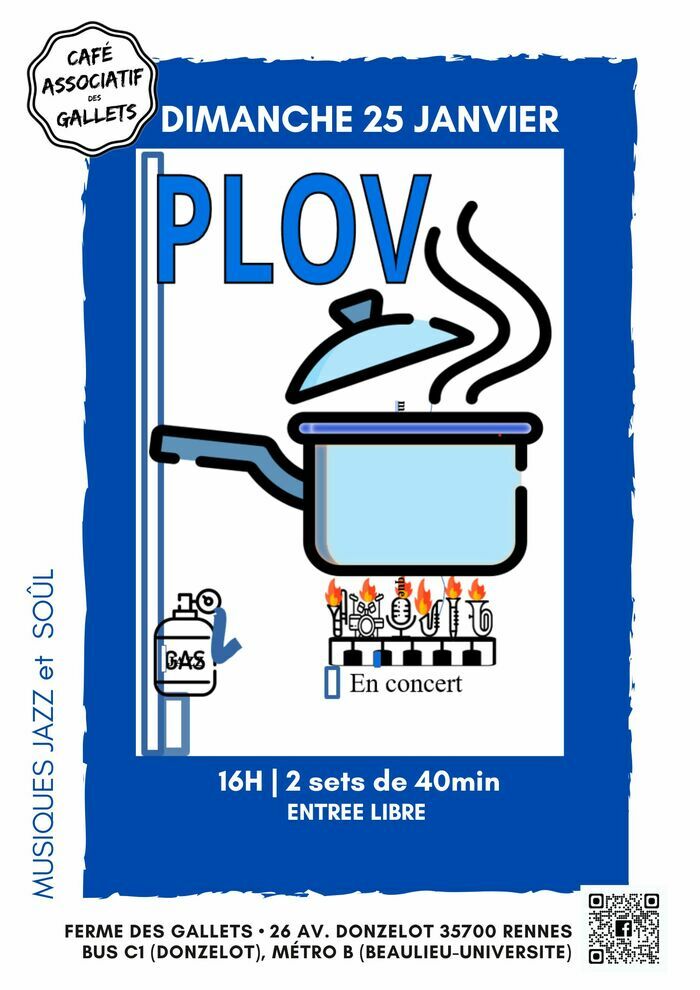 Concert PLOV Café associatif des Gallets Rennes