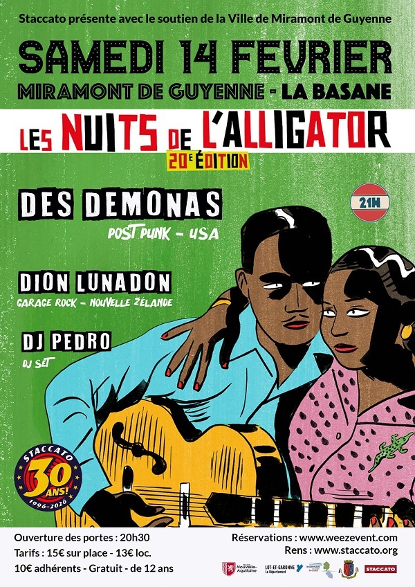 Concert Staccato Les nuits de l'alligator