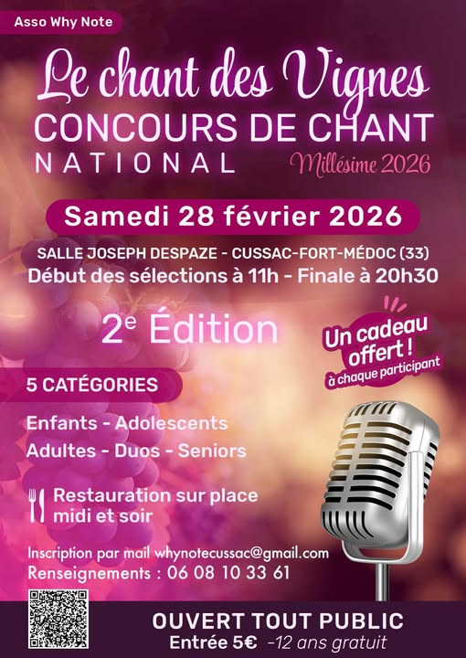 Concours de chant Le chant des vignes