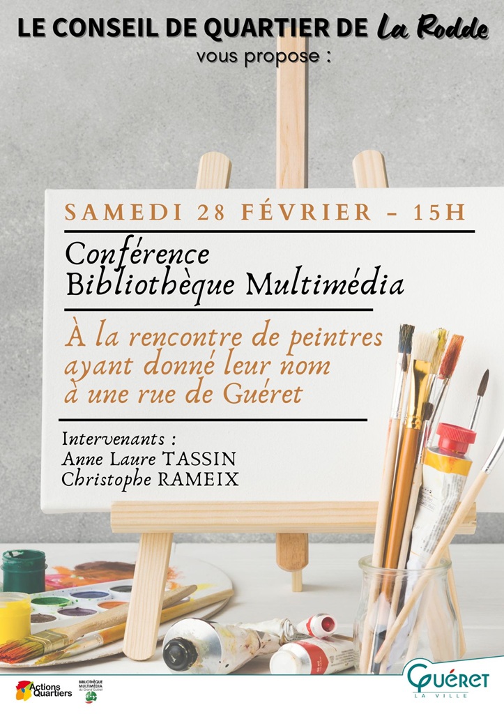 Conférence A la rencontre de peintres ayant donné leur nom à une rue de Guéret Avenue Fayolle Guéret 2026-02-28 Conférence A la rencontre de peintres ayant donné leur nom à une rue de Guéret