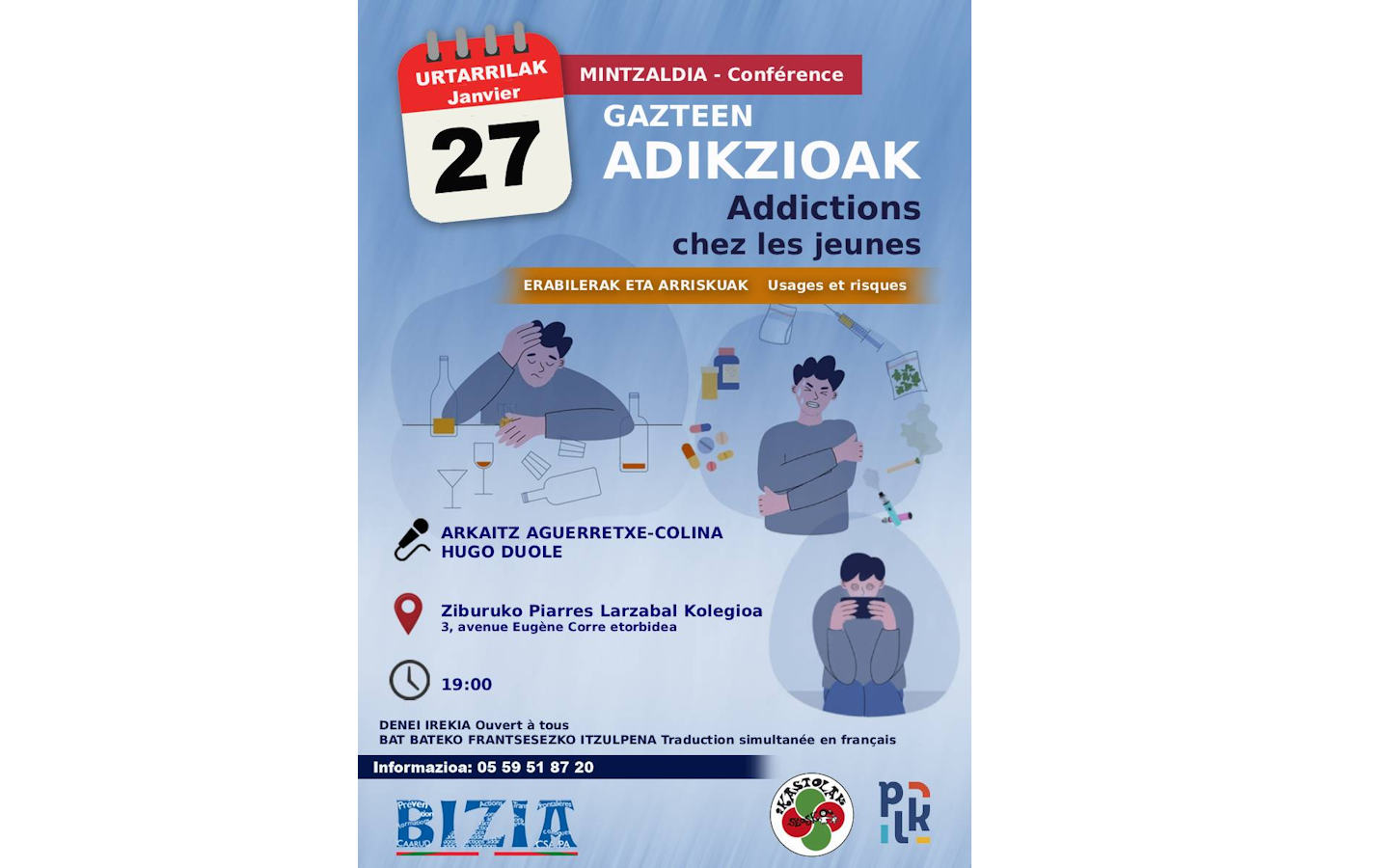 Conférence Addictions chez les jeunes