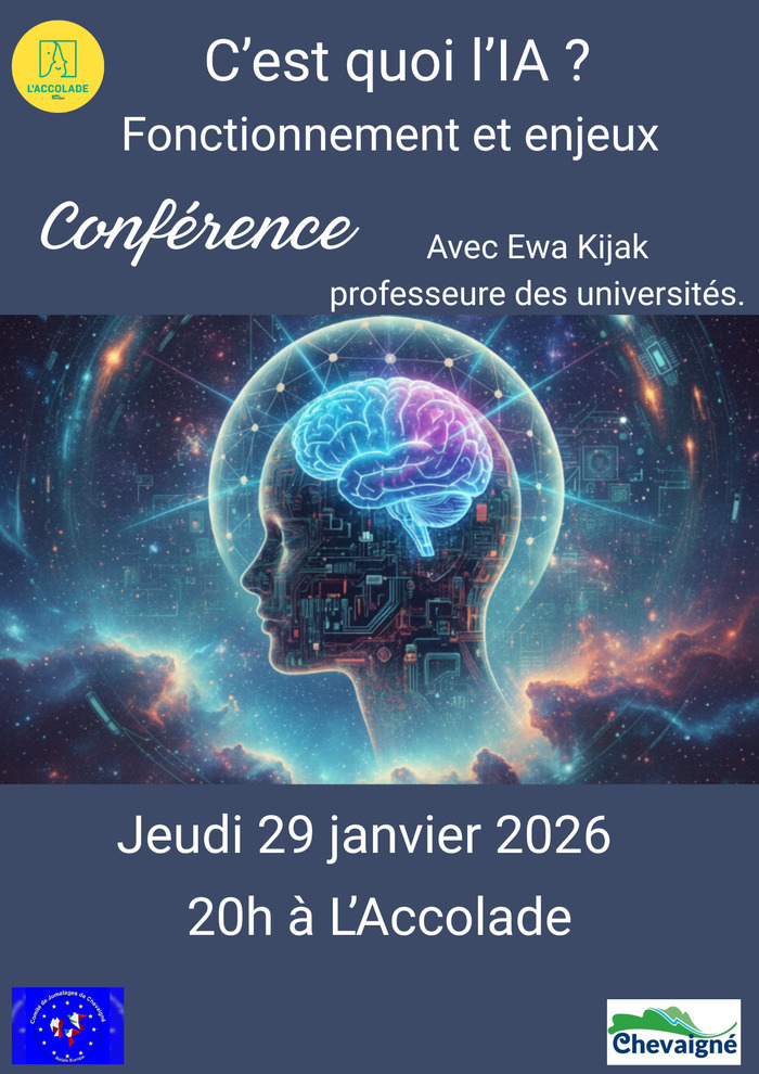 Conférence : "C'est quoi l'IA ?" L'Accolade Chevaigné